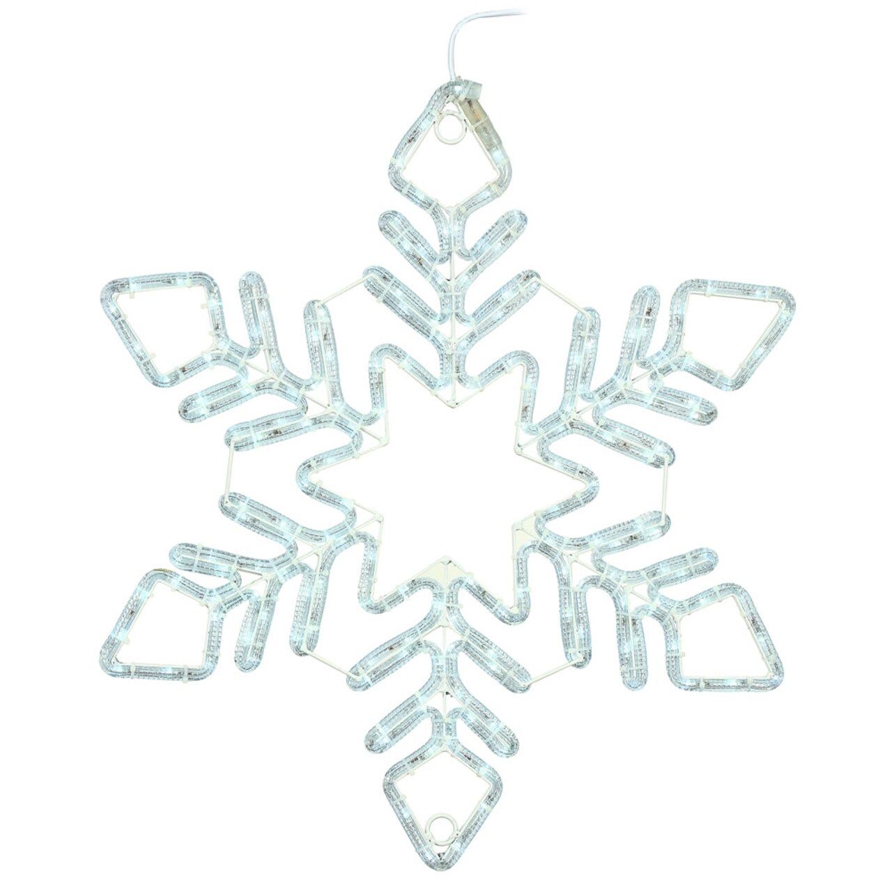 Vickerman 36 inch Pure White LED Star Snowflake Christmas Decor